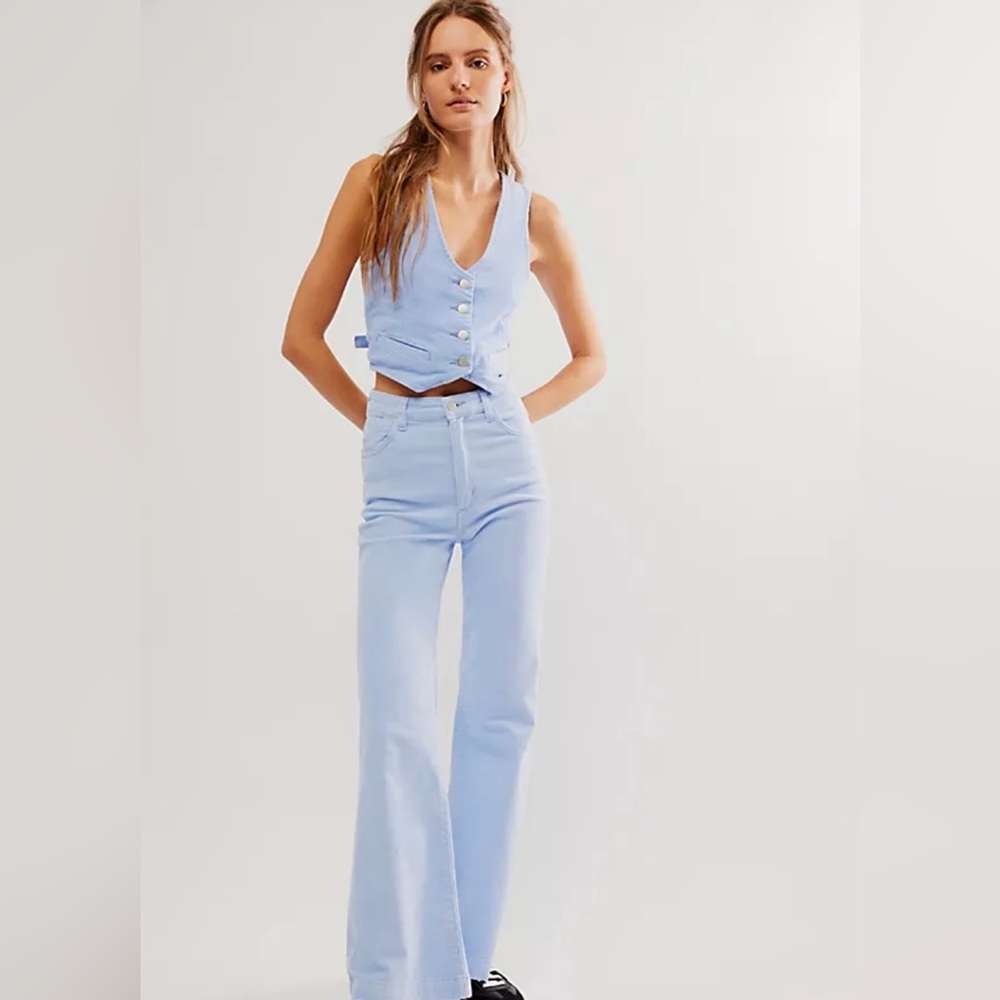 ROLLA'S Dallas Cord Suit sold out online Light Blue Corduroy Size S